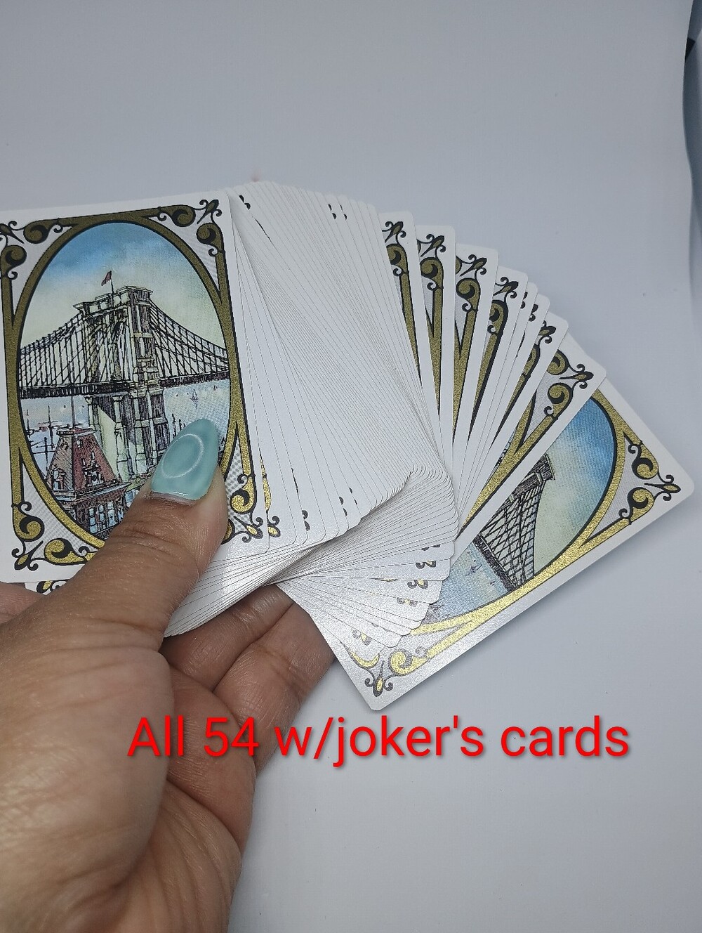 Tiffany & Co. Brooklyn Bridge Playing Cards With/COA (No Box)